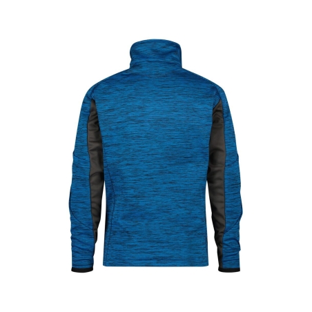 Veste intermédiaire polyester gamme Flex avec passe-pouce Bleu azur/gris anthracite – Dassy Convex