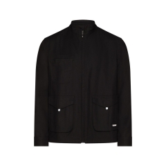 Veste de travail stretch 2 voies multipoches regular fit Noir – Dassy Foster