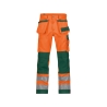Pantalon de travail haute visibilité multi-poches Cordura Orange fluo/vert – Dassy Glasgow