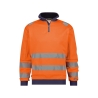 Sweat haute visibilité bandes réfléchissantes 280 g/m² Orange fluo/marine – Dassy Denver