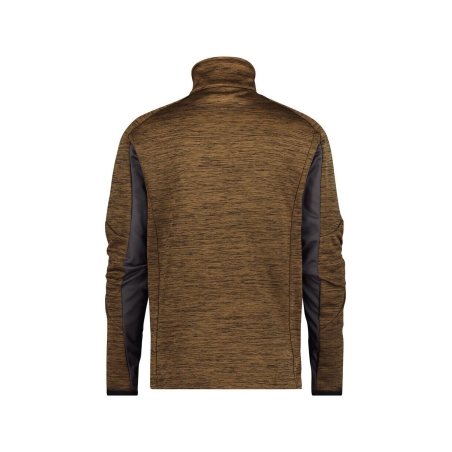 Veste intermédiaire polyester gamme Flex avec passe-pouce Camel/gris anthracite – Dassy Convex