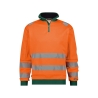 Sweat haute visibilité bandes réfléchissantes 280 g/m² Orange fluo/vert – Dassy Denver