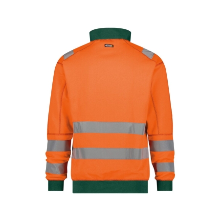 Sweat haute visibilité bandes réfléchissantes 280 g/m² Orange fluo/vert – Dassy Denver