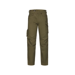 Pantalon de travail multipoches coupe slim regular fit Kaki coupe longue – Dassy Gaudi
