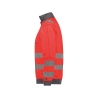 Sweat haute visibilité bandes réfléchissantes 280 g/m² Rouge fluo/gris ciment – Dassy Denver