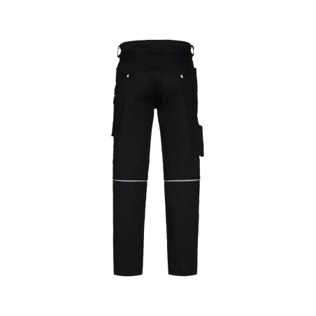 Pantalon de travail multipoches coupe slim regular fit Noir coupe longue – Dassy Gaudi