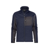 Veste intermédiaire polyester gamme Flex avec passe-pouce Bleu nuit/gris anthracite – Dassy Convex
