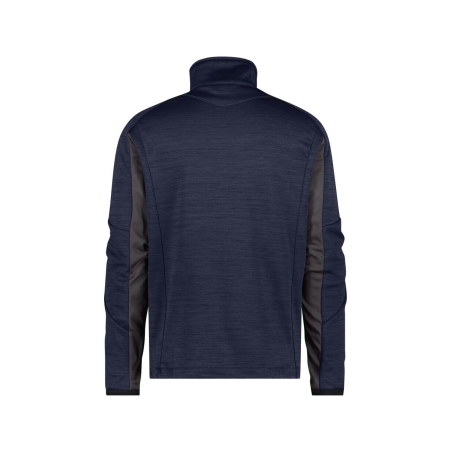 Veste intermédiaire polyester gamme Flex avec passe-pouce Bleu nuit/gris anthracite – Dassy Convex