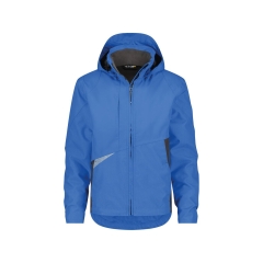 Veste de travail hiver imperméable respirante capuche amovible Bleu azur/gris anthracite – Dassy Hyper