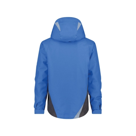 Veste de travail hiver imperméable respirante capuche amovible Bleu azur/gris anthracite – Dassy Hyper