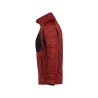 Veste intermédiaire polyester gamme Flex avec passe-pouce Rouge/noir – Dassy Convex