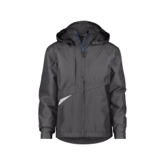 Veste de travail hiver imperméable respirante capuche amovible Gris anthracite/noir – Dassy Hyper