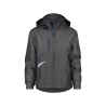 Veste de travail hiver imperméable respirante capuche amovible Gris anthracite/noir – Dassy Hyper
