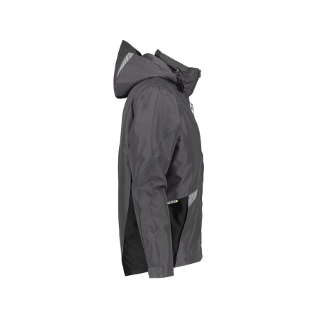 Veste de travail hiver imperméable respirante capuche amovible Gris anthracite/noir – Dassy Hyper