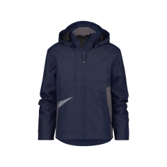 Veste de travail hiver imperméable respirante capuche amovible Bleu nuit/gris anthracite – Dassy Hyper