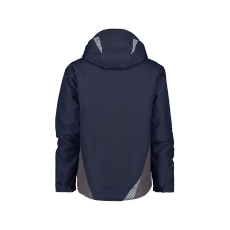 Veste de travail hiver imperméable respirante capuche amovible Bleu nuit/gris anthracite – Dassy Hyper