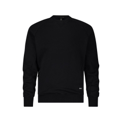 Sweat-shirt de travail col rond dos rallongé 310 g/m² Noir – Dassy Dolomiti