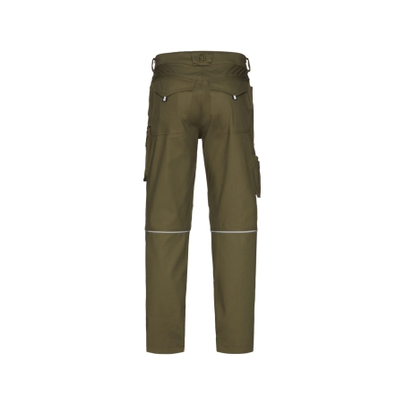 Pantalon de travail multipoches coupe slim regular fit Kaki – Dassy Gaudi