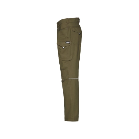 Pantalon de travail multipoches coupe slim regular fit Kaki – Dassy Gaudi