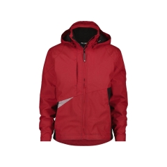 Veste de travail hiver imperméable respirante capuche amovible Rouge/noir – Dassy Hyper