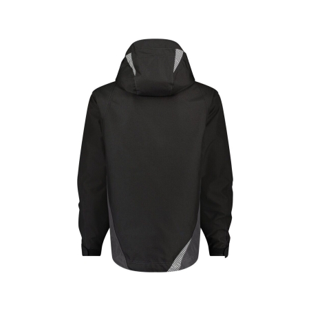 Veste de travail hiver imperméable respirante capuche amovible Noir/gris anthracite – Dassy Hyper