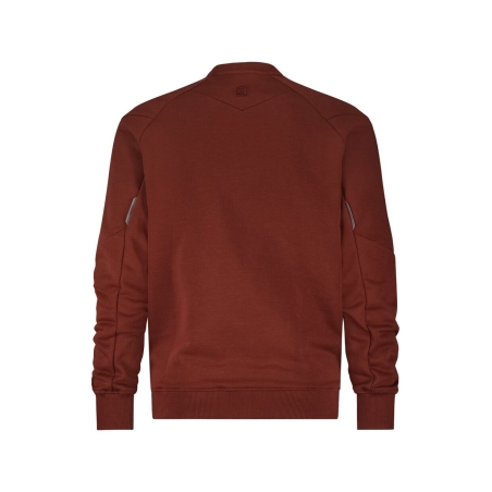 Sweat-shirt de travail col rond dos rallongé 310 g/m² Rouge brique – Dassy Dolomiti
