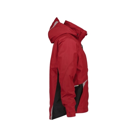Veste de travail hiver imperméable respirante capuche amovible Rouge/noir – Dassy Hyper