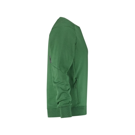 Sweat-shirt de travail col rond manches préformées 290 g/m² Vert orme – Dassy Dolomiti
