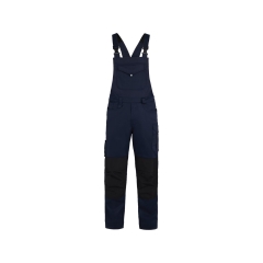 Cotte à bretelles stretch multipoches genouillères Cordura Marine/noir coupe longue – Dassy Ito Flex
