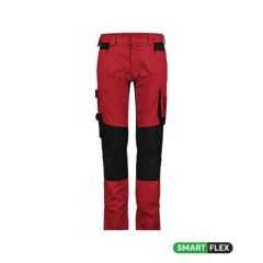 Pantalon de travail stretch multipoches pour femme Rouge/noir – Dassy Dynax Next Women