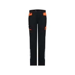 Pantalon de travail stretch 4 voies multipoches ajusté Noir/orange – Dassy Hong Kong Women