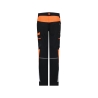 Pantalon de travail stretch 4 voies multipoches ajusté Noir/orange – Dassy Hong Kong Women