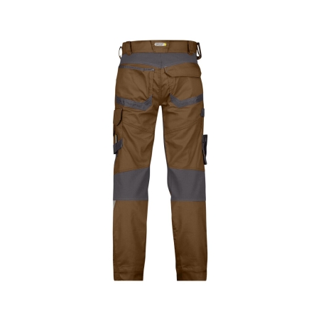 Pantalon de travail stretch multipoches coupe ajustée Camel/gris anthracite coupe courte – Dassy Dynax