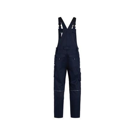 Cotte à bretelles stretch multipoches genouillères Cordura Marine/noir coupe courte – Dassy Ito Flex