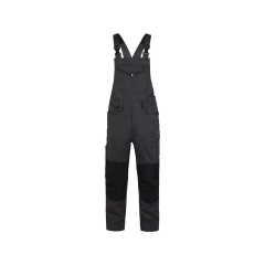 Cotte à bretelles stretch multipoches genouillères Cordura Gris/noir – Dassy Ito Flex