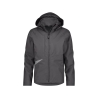 Veste hiver imperméable respirante coupe-vent avec capuche amovible Gris/noir – Dassy Hyper Next