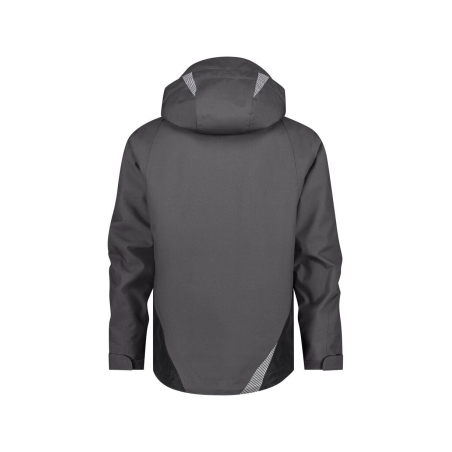 Veste hiver imperméable respirante coupe-vent avec capuche amovible Gris/noir – Dassy Hyper Next