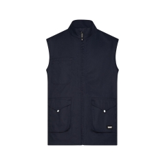 Gilet de travail sans manches stretch multipoches Marine – Dassy Ellis