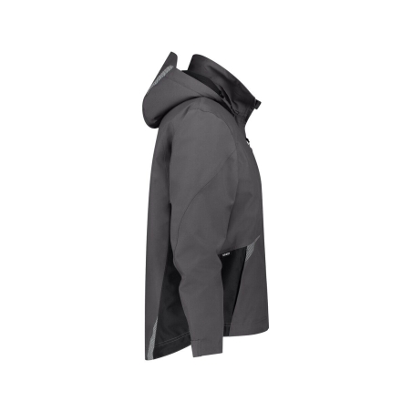 Veste hiver imperméable respirante coupe-vent avec capuche amovible Gris/noir – Dassy Hyper Next