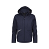 Veste hiver imperméable respirante coupe-vent avec capuche amovible Marine/gris – Dassy Hyper Next