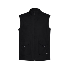 Gilet de travail sans manches stretch multipoches Noir – Dassy Ellis