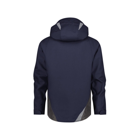 Veste hiver imperméable respirante coupe-vent avec capuche amovible Marine/gris – Dassy Hyper Next