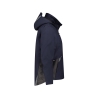 Veste hiver imperméable respirante coupe-vent avec capuche amovible Marine/gris – Dassy Hyper Next
