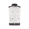Gilet de travail été bicolore multipoches Blanc/gris ciment – Dassy Faro