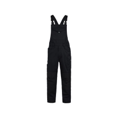 Cotte à bretelles stretch multipoches genouillères Cordura Noir – Dassy Ito Flex