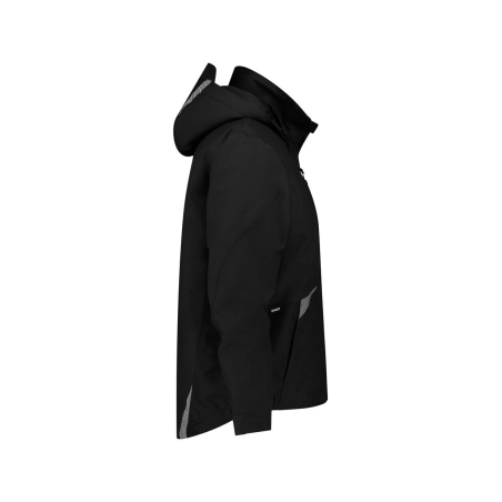 Veste hiver imperméable respirante coupe-vent avec capuche amovible Noir – Dassy Hyper Next
