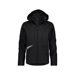 Veste hiver imperméable respirante coupe-vent avec capuche amovible Noir/gris – Dassy Hyper Next