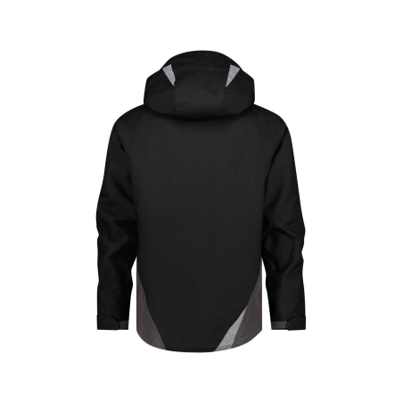 Veste hiver imperméable respirante coupe-vent avec capuche amovible Noir/gris – Dassy Hyper Next
