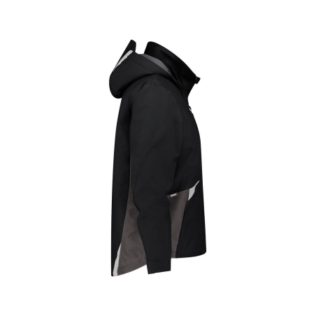 Veste hiver imperméable respirante coupe-vent avec capuche amovible Noir/gris – Dassy Hyper Next