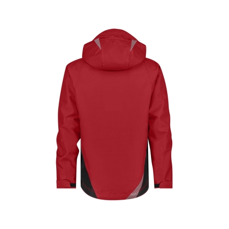 Veste hiver imperméable respirante coupe-vent avec capuche amovible Rouge/noir – Dassy Hyper Next
